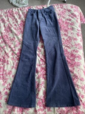 Women's High-Rise Flared corduroy pants